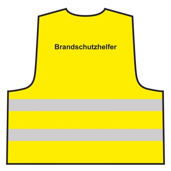 Warnweste - Brandschutzhelfer | gelb