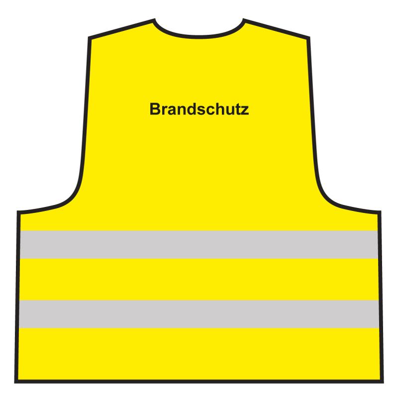 ✓ Warnweste - Brandschutz, gelb