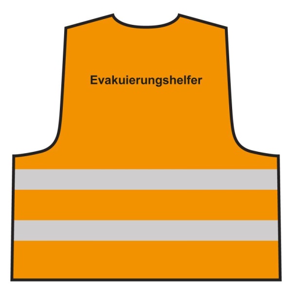Warnweste - Evakuierungshelfer | orange