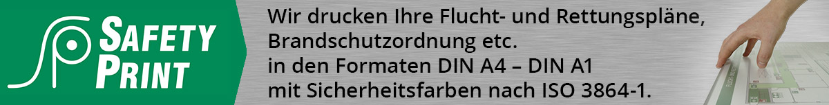 SafetyPrint: Druckservice für Flucht- und Rettungspläne