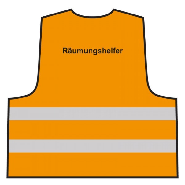 Warnweste - Räumungshelfer | orange