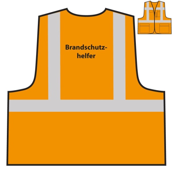 Multifunktionsweste - Brandschutzhelfer | orange