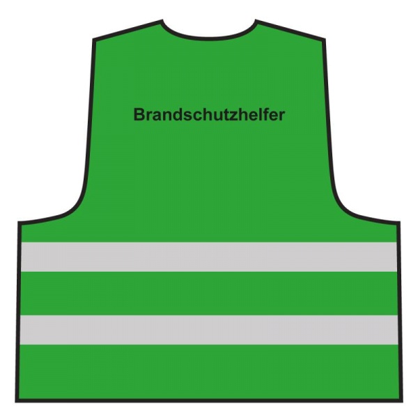 Warnweste - Brandschutzhelfer | grün