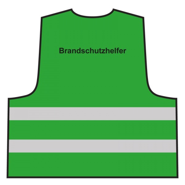 Warnweste - Brandschutzhelfer | grün