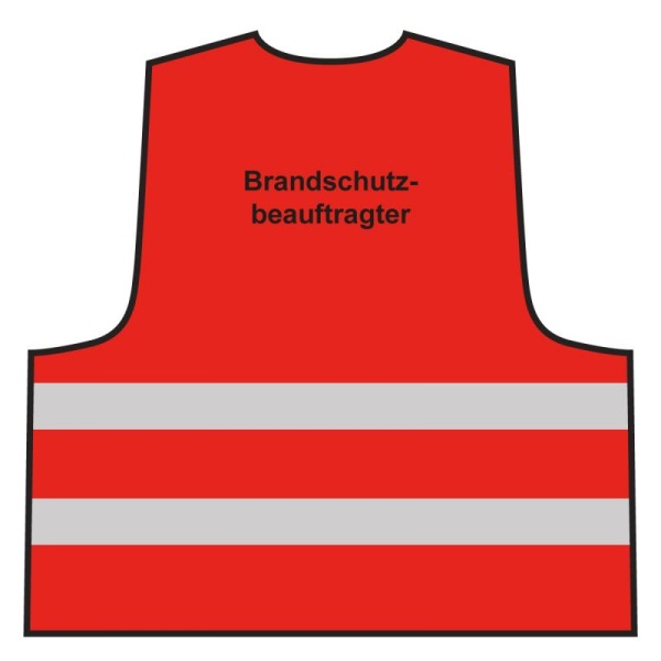 Warnweste - Brandschutzbeauftragter | rot