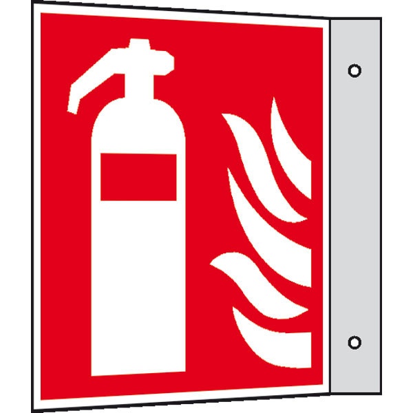 Brandschutzzeichen: Feuerlöscher | Aluminium | 20x20cm