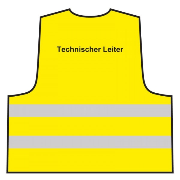 Warnweste - Technischer Leiter | gelb
