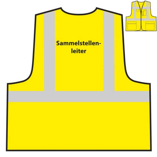 Multifunktionsweste - Sammelstellenleiter | gelb