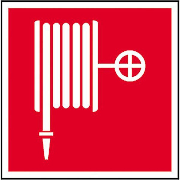 Brandschutzzeichen: Löschschlauch | Aluminium | 15x15cm