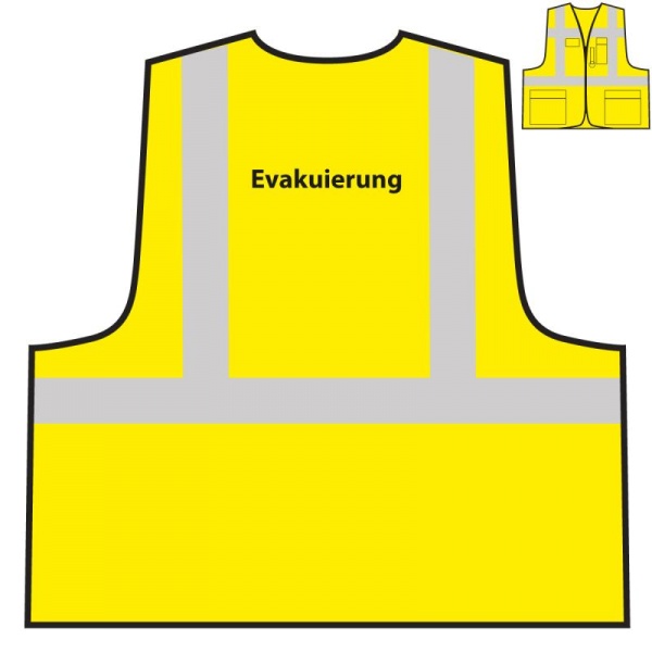 Multifunktionsweste - Evakuierung | gelb