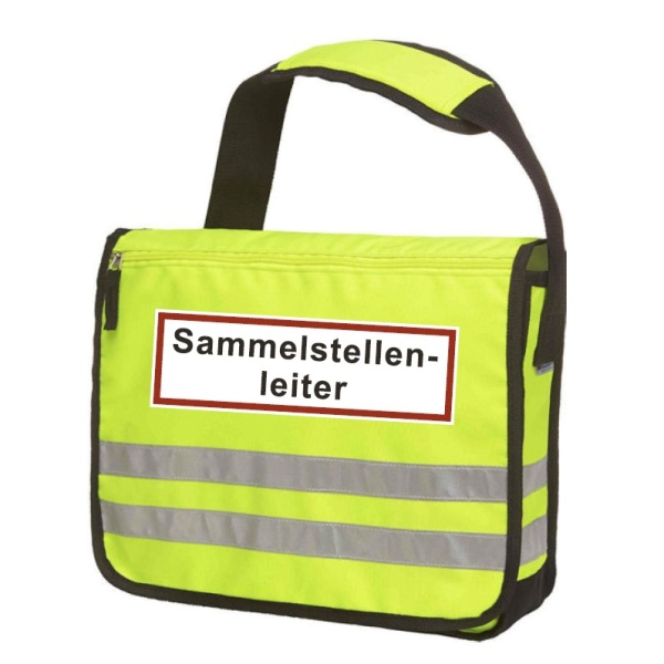 Tasche "Sammelstellenleiter" | Neon-Gelb mit Reflektorstreifen