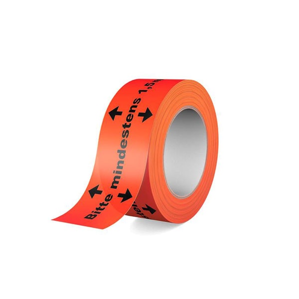 Warn-Klebeband | 1,5 m Abstand