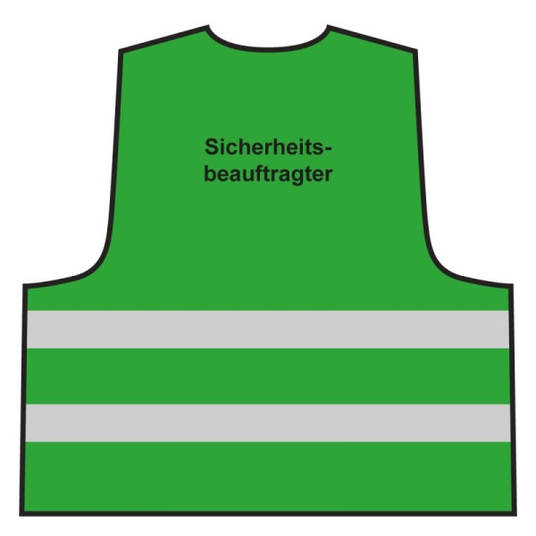 Warnweste - Sicherheitsbeauftragter | grün