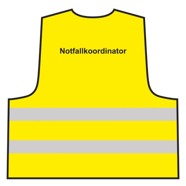 Warnweste - Notfallkoordinator | gelb