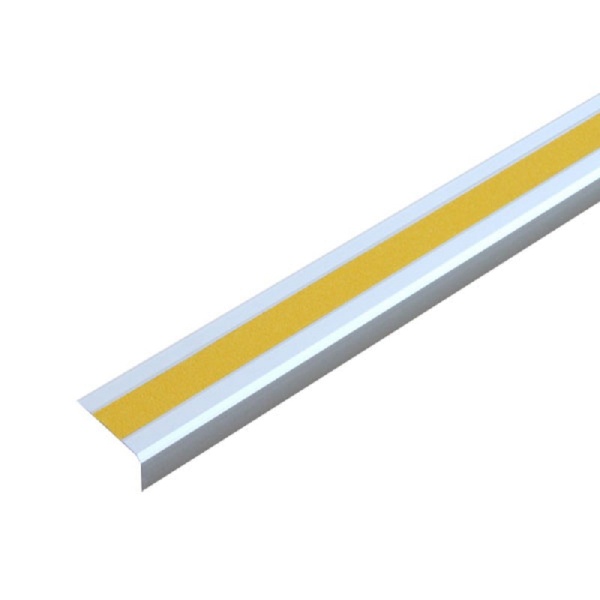 Antirutsch-Treppenkantenprofil "Easy Clean" | selbstklebend | gelb