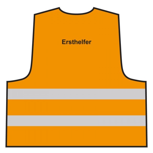 Warnweste - Ersthelfer | orange