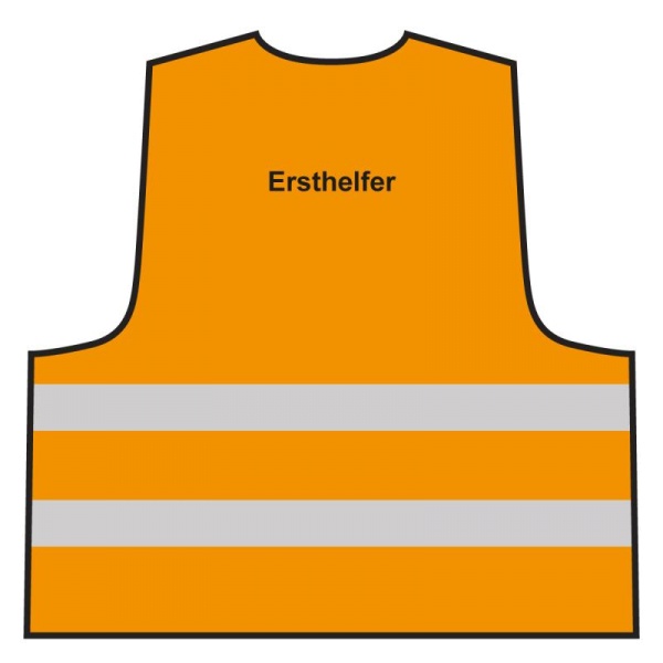 Warnweste - Ersthelfer | orange