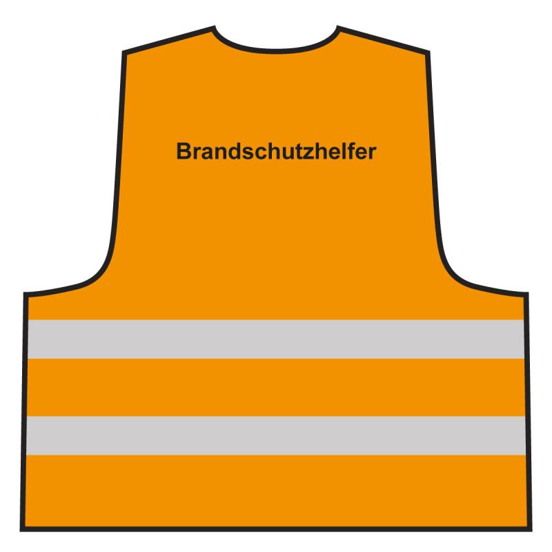 Warnweste - Brandschutzhelfer, gelb