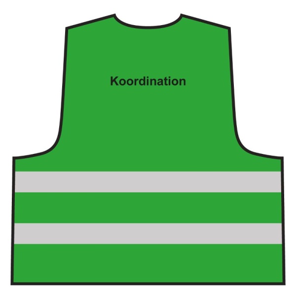 Warnweste - Koordination | grün