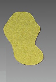 m2-Antirutschbelag™ - Schuhform | 10 Paar | gelb