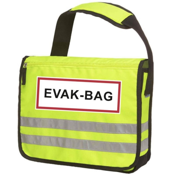 Evakuierungstasche "EVAK-BAG" | Neon-Gelb mit Reflektorstreifen