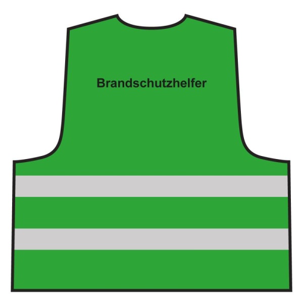 Warnweste - Brandschutzhelfer | grün