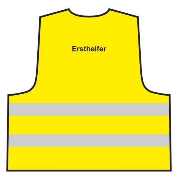 Warnweste - Ersthelfer | gelb
