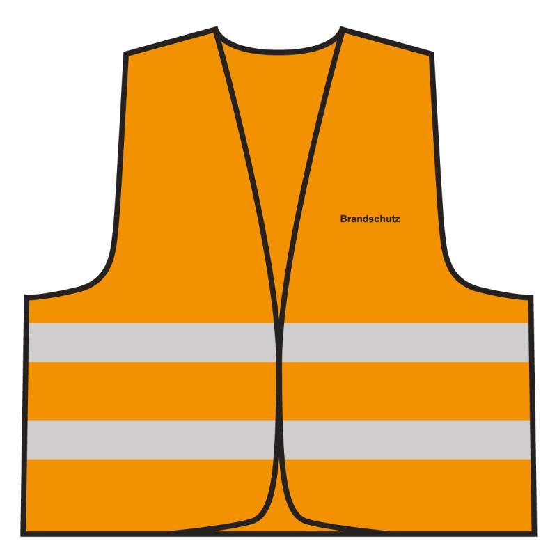 ✓ Warnweste - Brandschutz, orange