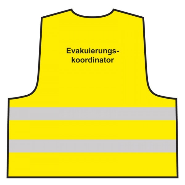 Warnweste - Evakuierungskoordinator | gelb